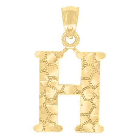 14Kt Gold Pendant Initial "H"