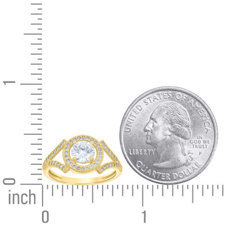 14Kt Gold Cz Ring