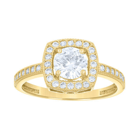 14Kt Gold Cz Ring