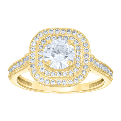 14Kt Gold Cz Ring