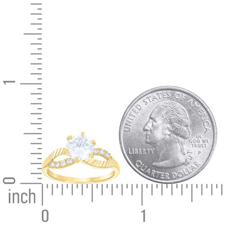14Kt Gold Cz Ring