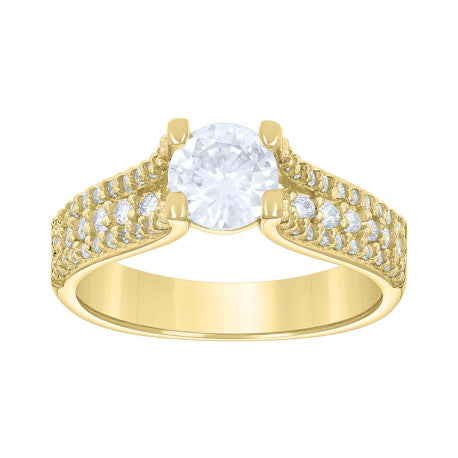 14Kt Gold Trio Ring