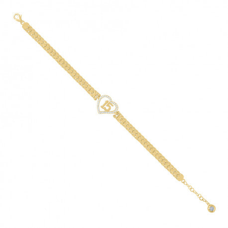 14Kt Gold Turkish Bracelet 8"