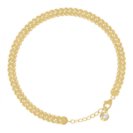14Kt Gold Turkish Bracelet 8"