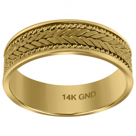 14Kt Gold Wedding Band 6.5mm
