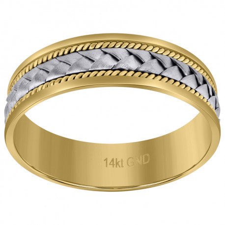 14Kt Gold Wedding Band 6.5mm
