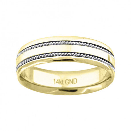 14Kt Gold Wedding Band 6mm