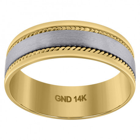 14Kt Gold Wedding Band 7mm