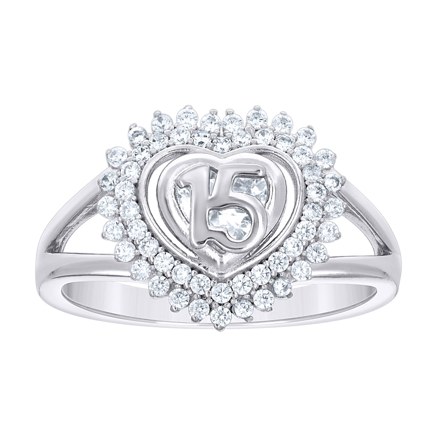 925 Sterling Silver Cz Ring