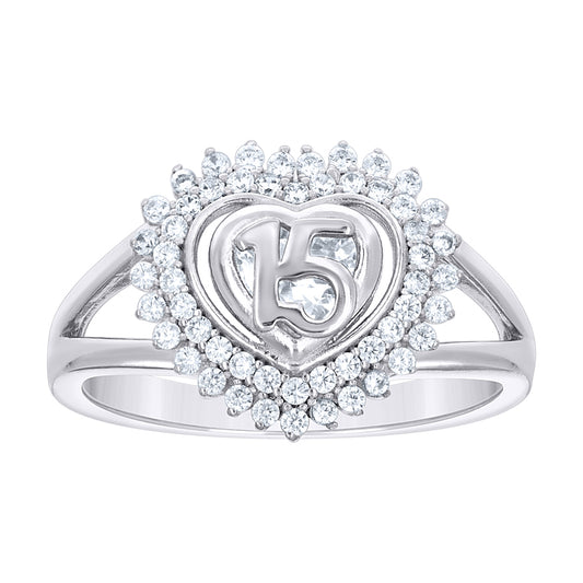 925 Sterling Silver Cz Ring