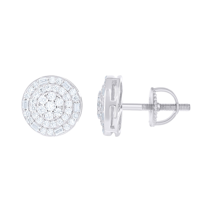 925 Sterling Silver Moissanite Earring