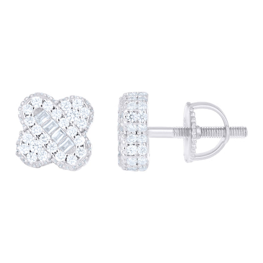 925 Sterling Silver Moissanite Earring
