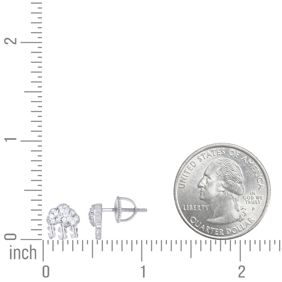925 Sterling Silver Moissanite Earring