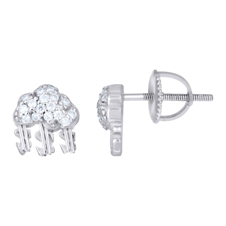 925 Sterling Silver Moissanite Earring