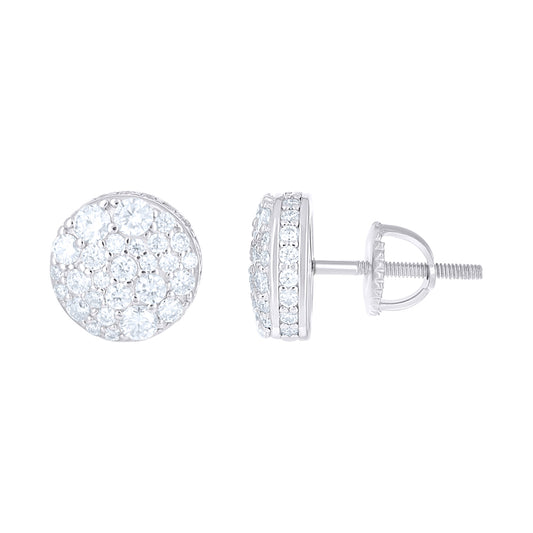 925 Sterling Silver Moissanite Earring