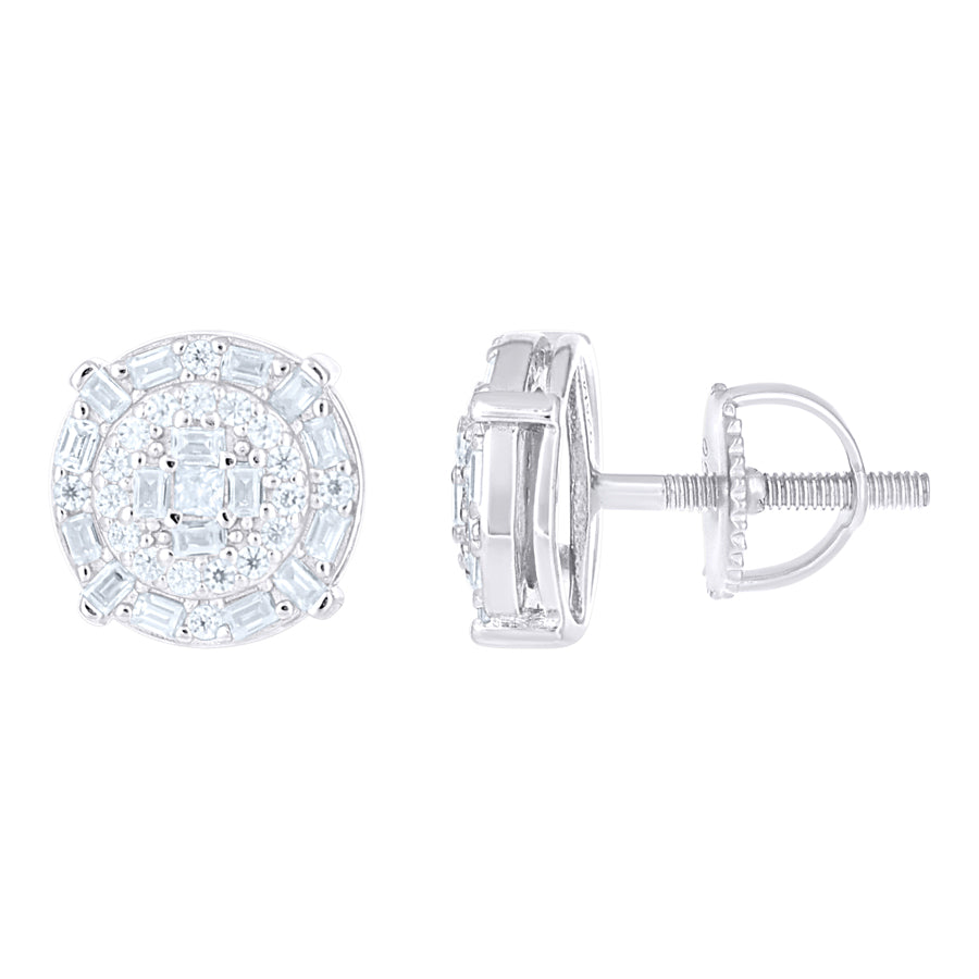 925 Sterling Silver Moissanite Earring