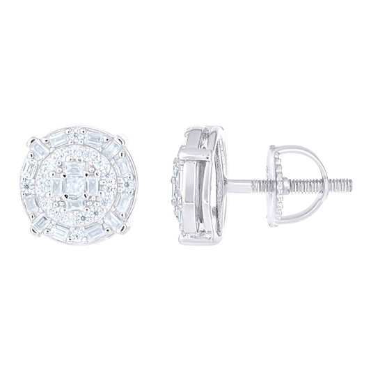 925 Sterling Silver Moissanite Earring