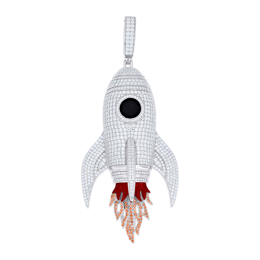 925 Sterling Silver Moissanite Pendant