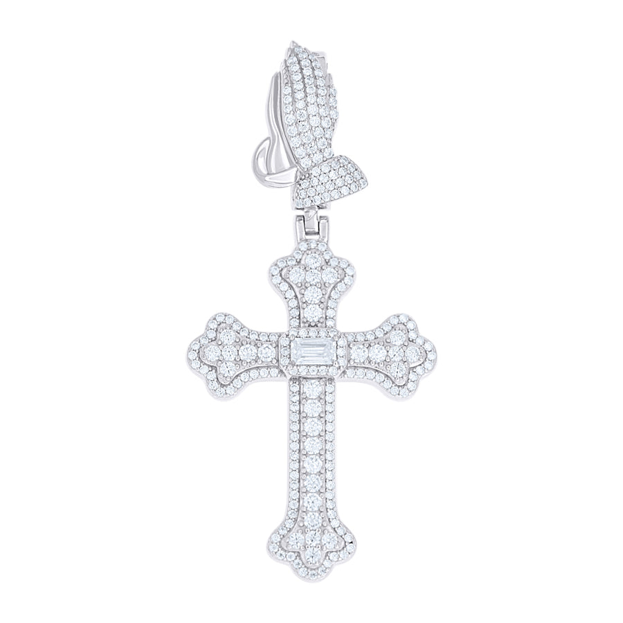 925 Sterling Silver Moissanite Pendant