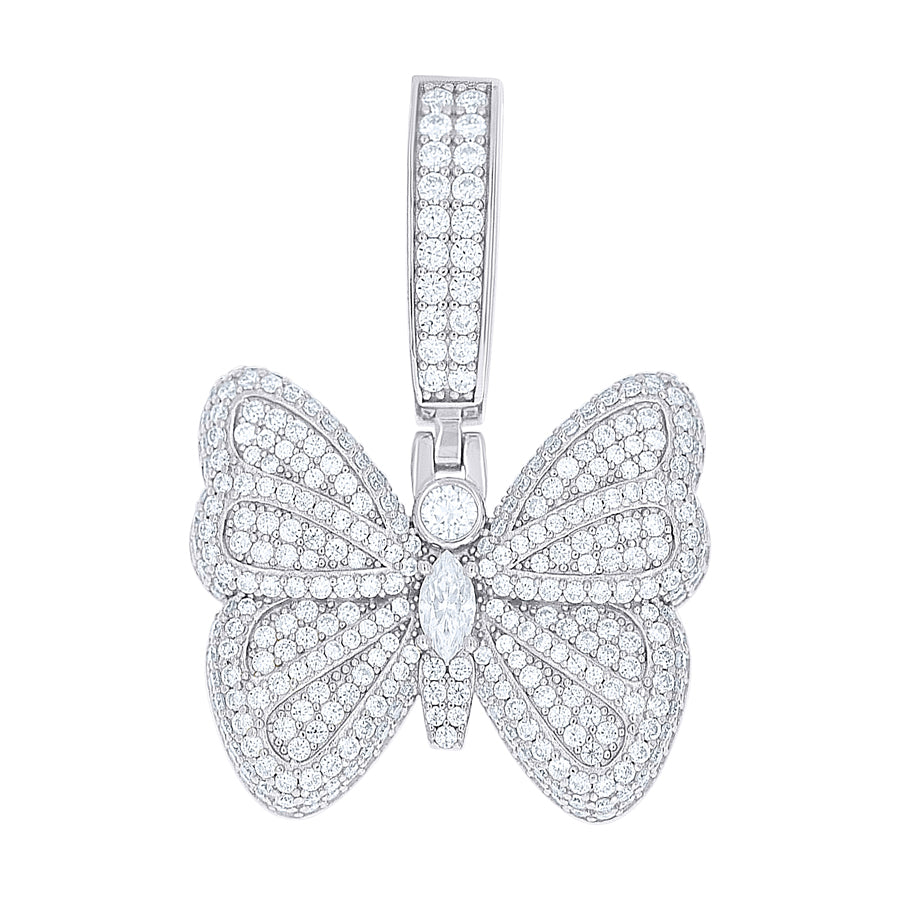 925 Sterling Silver Moissanite Pendant