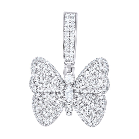925 Sterling Silver Moissanite Pendant