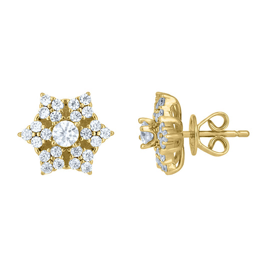 925 Sterling Silver Moissanite Earrings