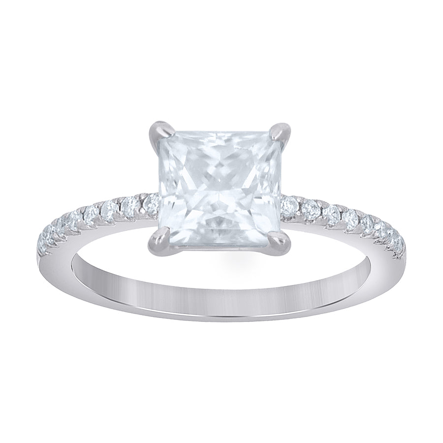 925 Sterling Silver Cz Ring S5-S9