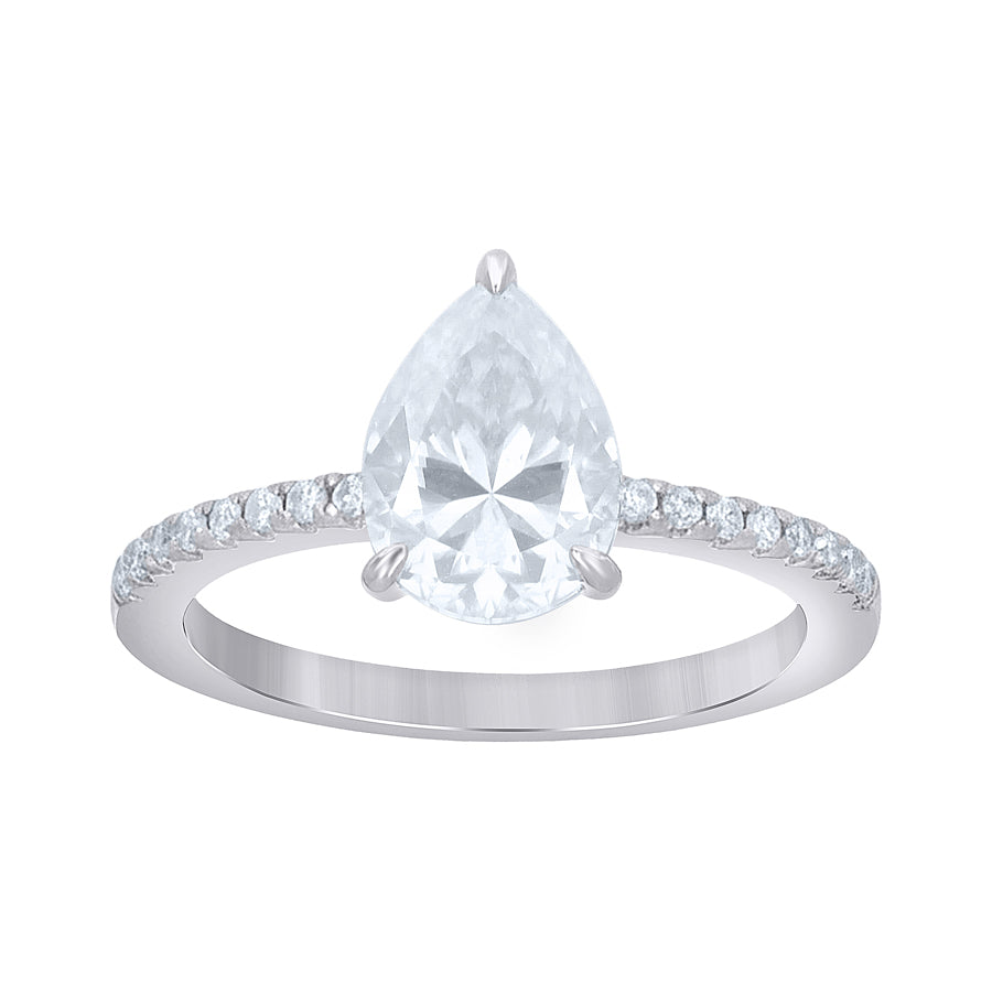 925 Sterling Silver Cz Ring S5-S9