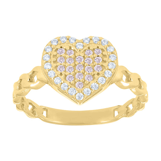 14Kt Gold Cz Ring