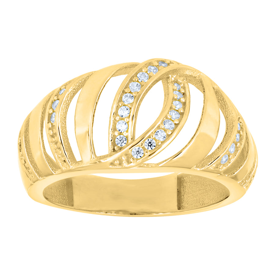 14Kt Gold Cz Ring