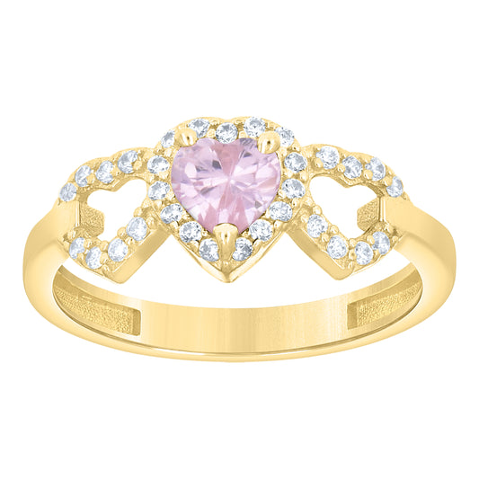 14Kt Gold Cz Ring