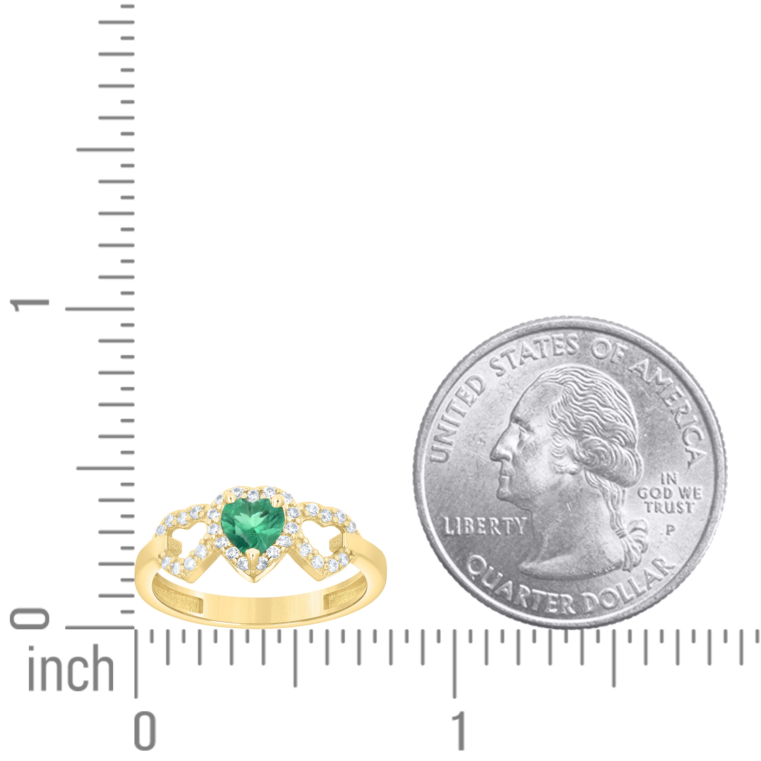 14Kt Gold Cz Ring
