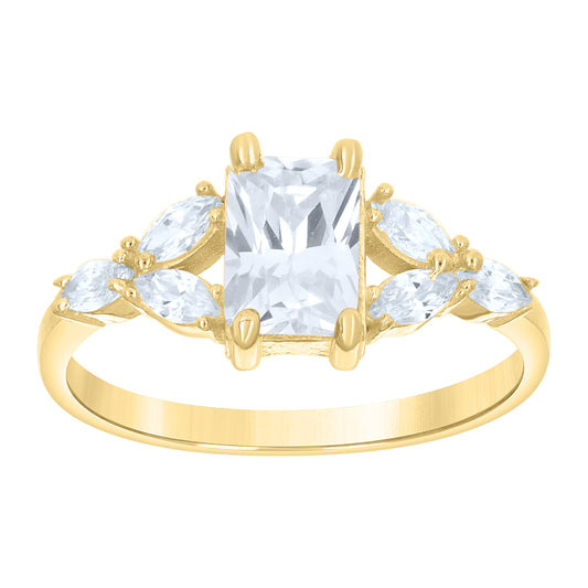 14Kt Gold Cz Ring