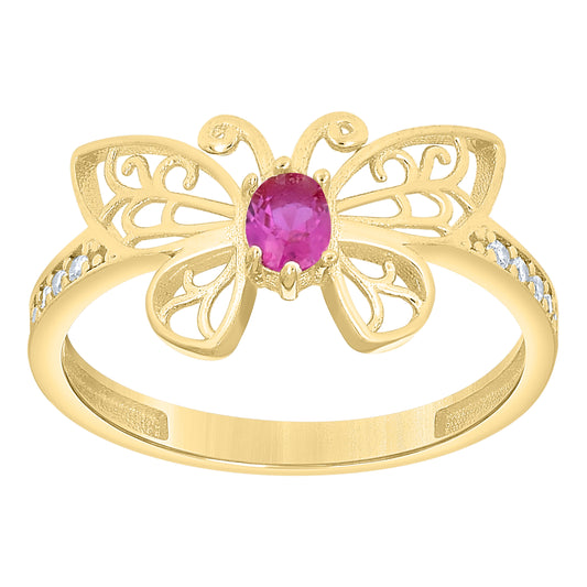 14Kt Gold Cz Ring