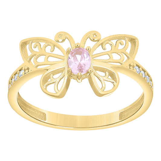 14Kt Gold Cz Ring