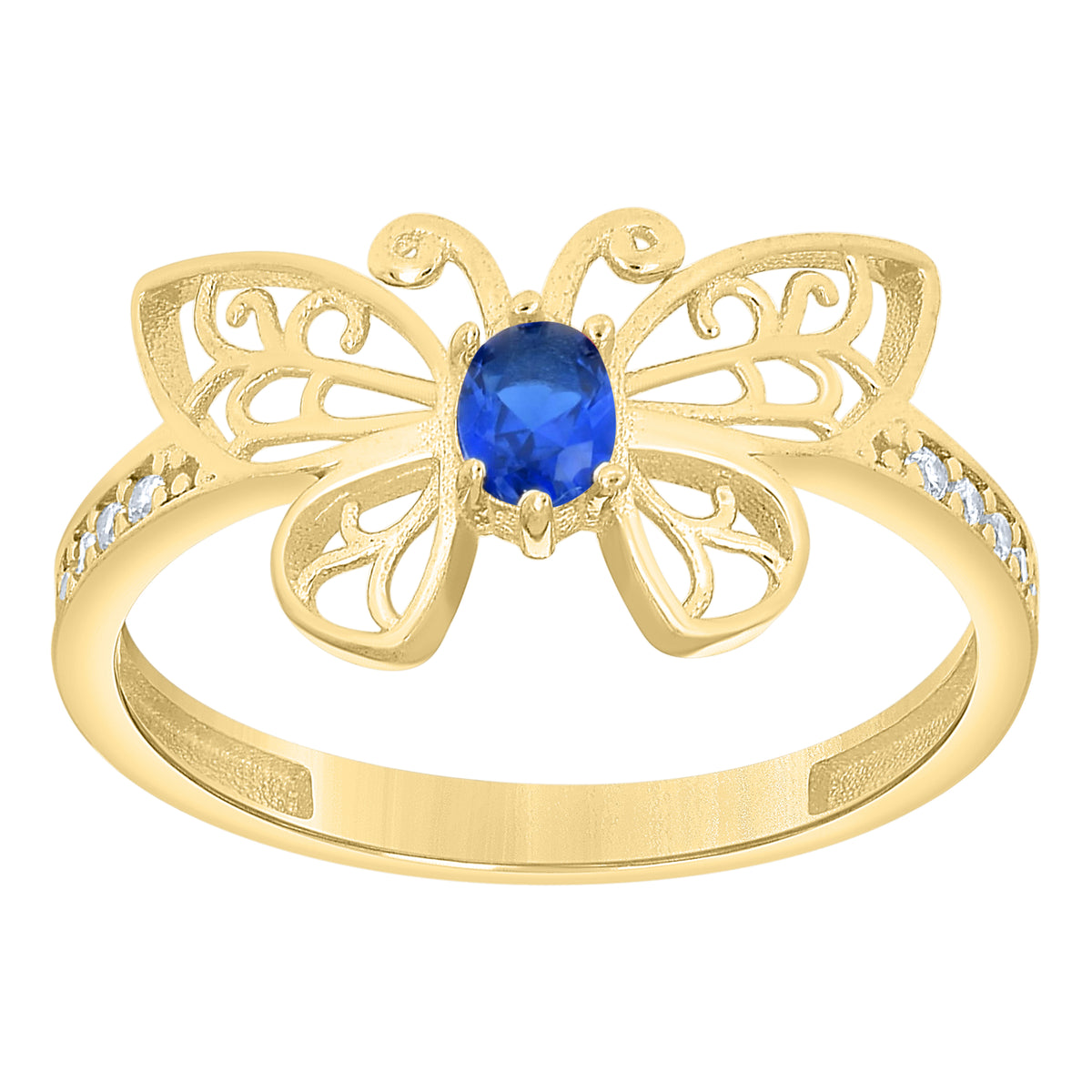 14Kt Gold Cz Ring