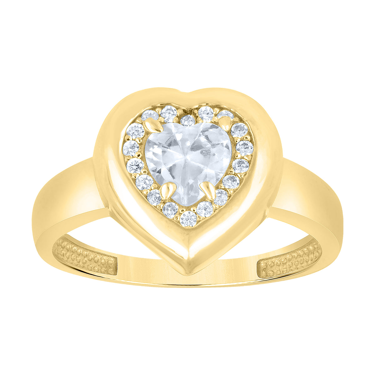 14Kt Gold Cz Ring