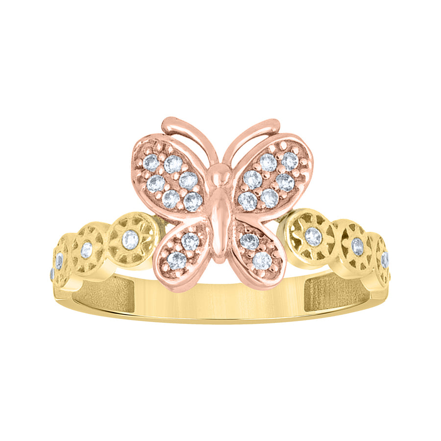 10Kt Gold Cz Ring