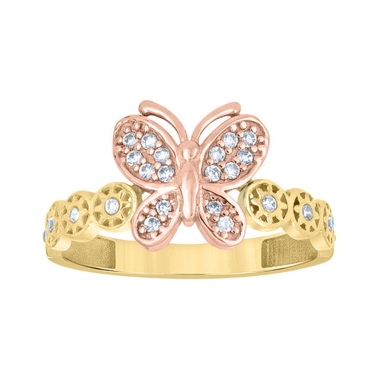 10Kt Gold Cz Ring