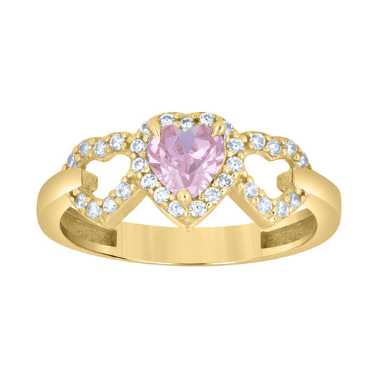 10Kt Gold Cz Ring