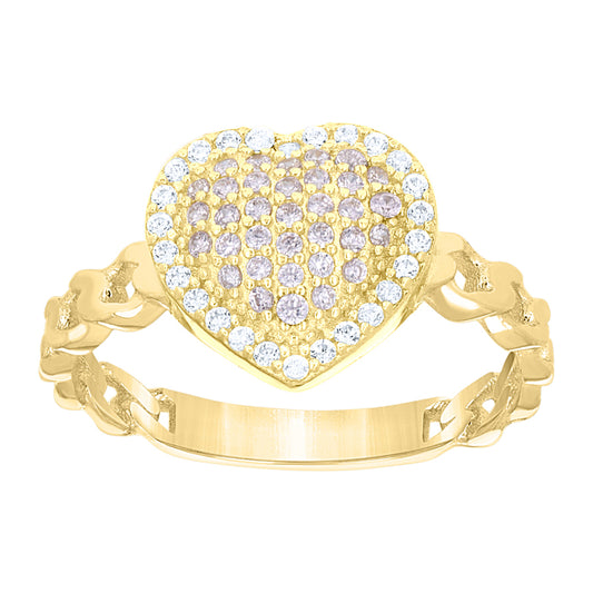 10Kt Gold Cz Ring