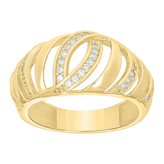 10Kt Gold Cz Ring
