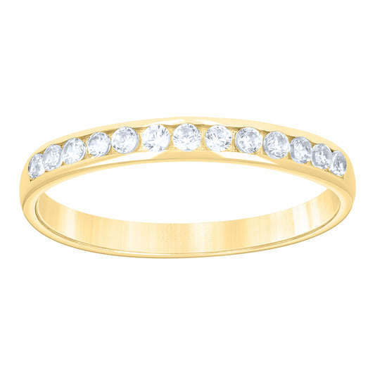 10Kt Gold Cz Ring