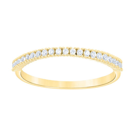 10Kt Gold Cz Ring