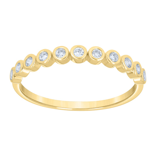 10Kt Gold Cz Ring