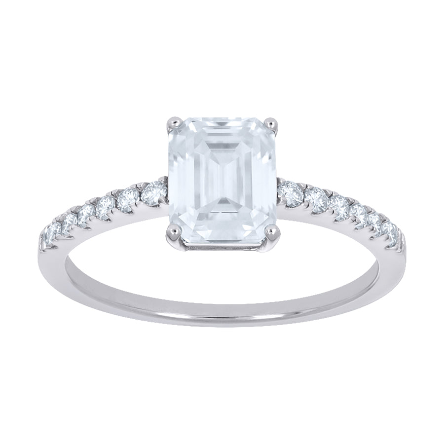 925 Sterling Silver Moissanite Ring S6-S11