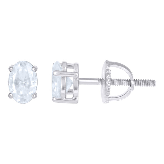925 Sterling Silver Moissanite Earrings