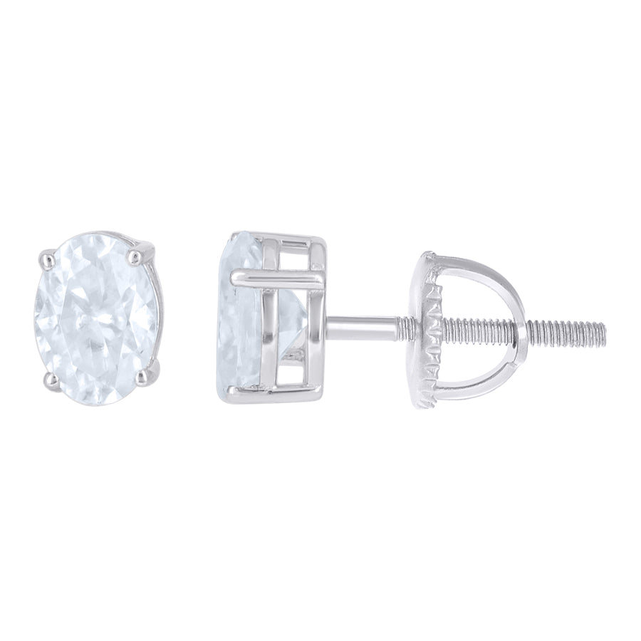 925 Sterling Silver Moissanite Earrings