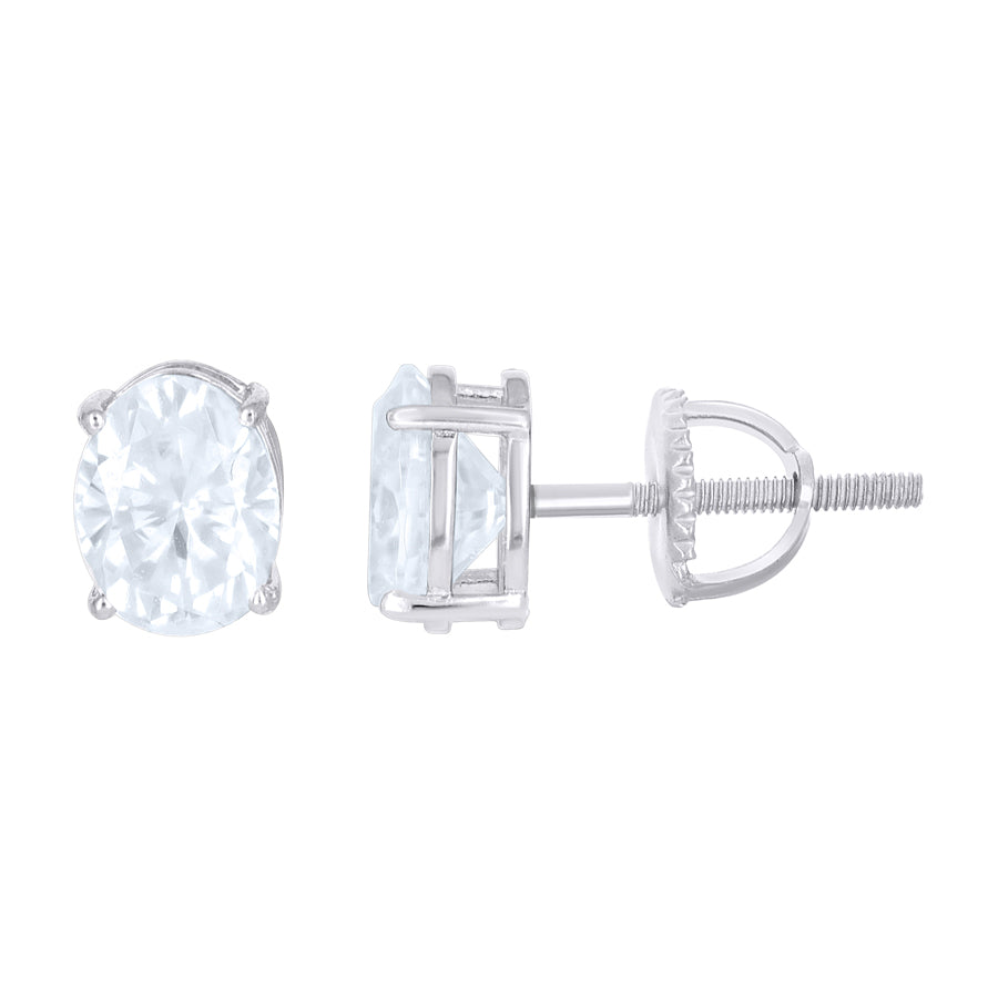925 Sterling Silver Moissanite Earrings