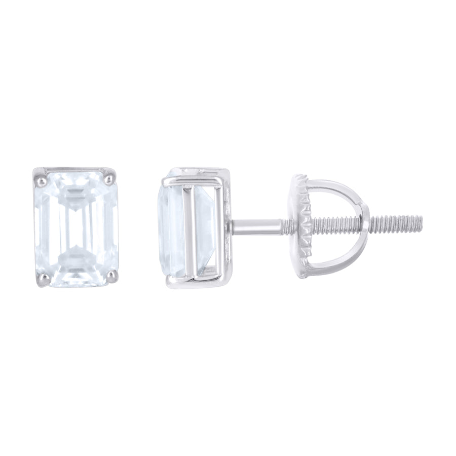 925 Sterling Silver Moissanite Earrings